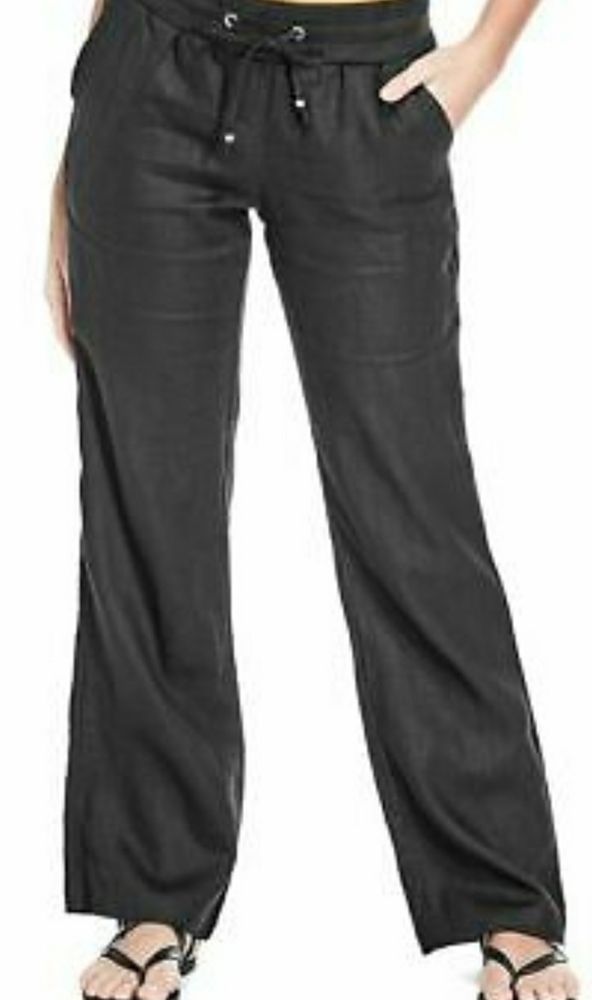 Linen drawstring pants